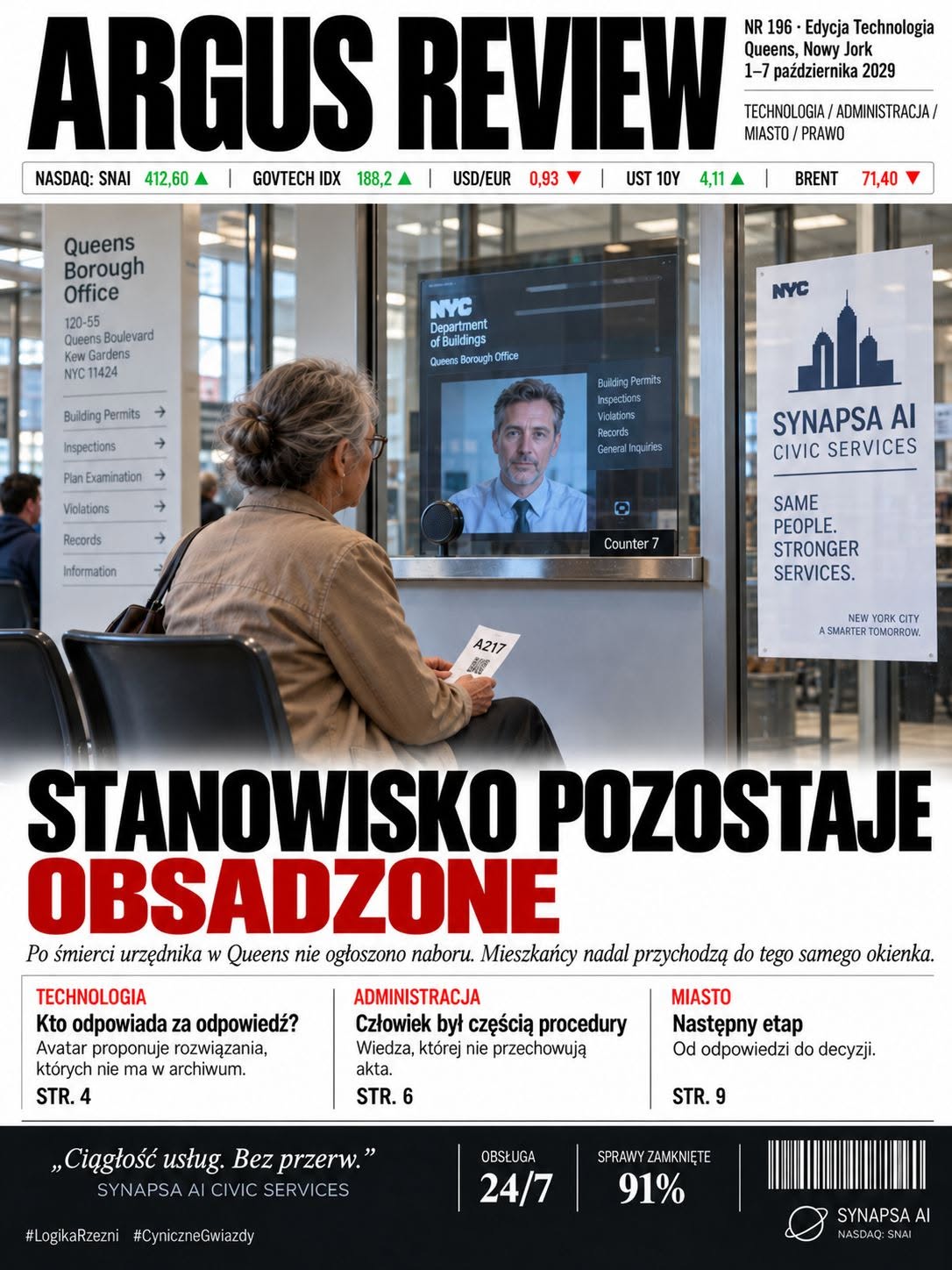 STANOWISKO POZOSTAJE OBSADZONE