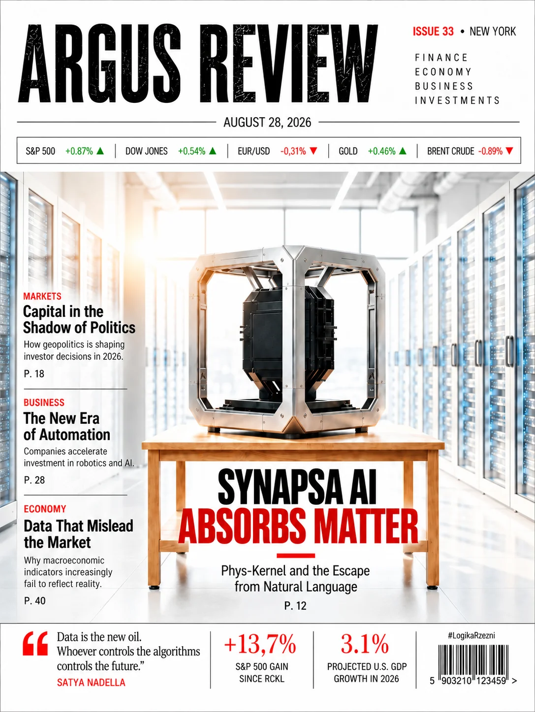ARGUS REVIEW — THE END OF WORDS. SYNAPSE AI CONSUMES THE PHYSICAL LAYER.
